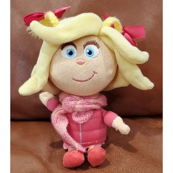 Rare HTF Dr Suess Cindy Lou Who 7" Plush Doll No Tags - Picture 1 of 8